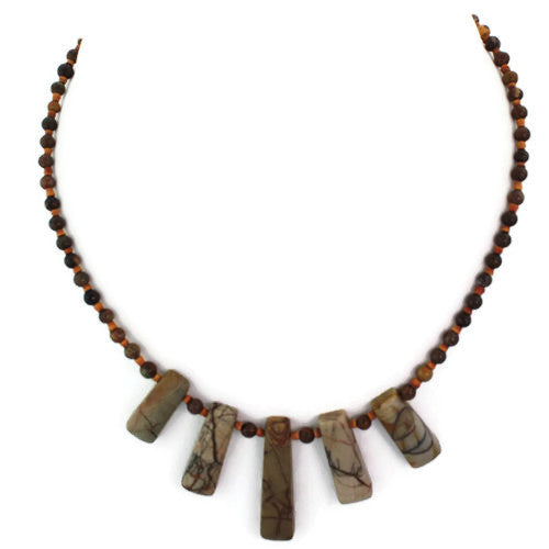 Ocean Jasper Wedges Necklace