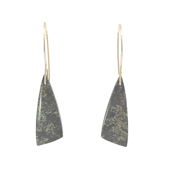 Dragon's Blood Jasper Wedge 1 Earrings