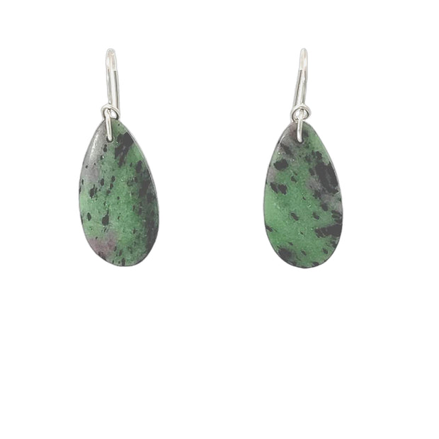 Ruby in Zoisite 1 Drop Earrings
