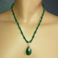 SS Malachite Necklace