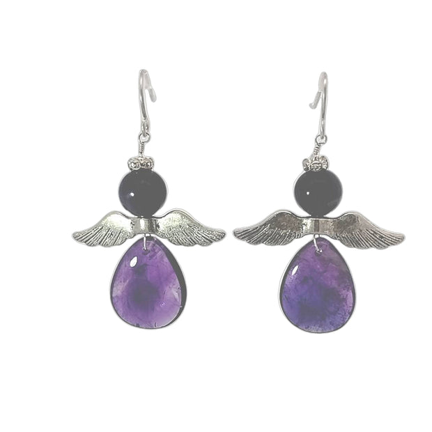 Amethyst Angels Earrings
