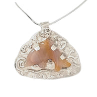 FS Frolicking Agate Dolphin Pendant