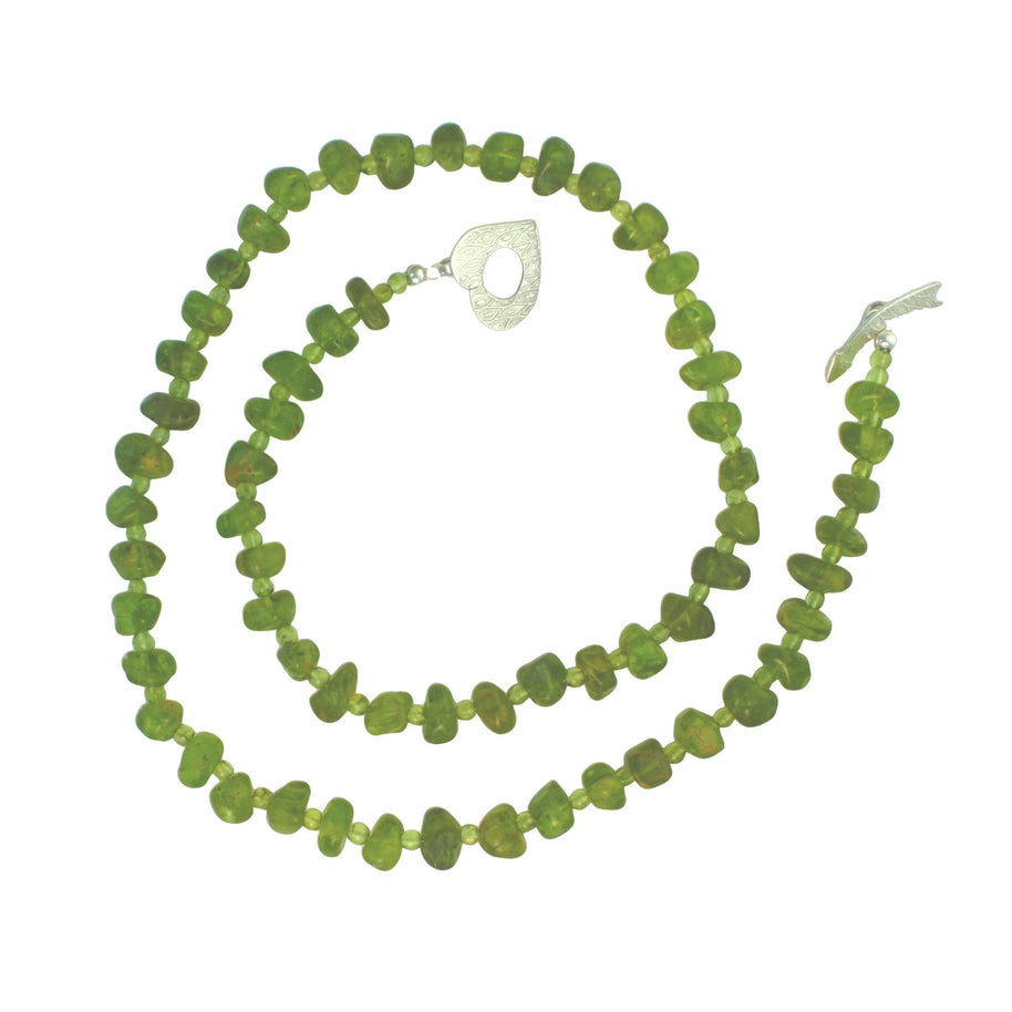 Pele's Tears Peridot Nugget Necklace