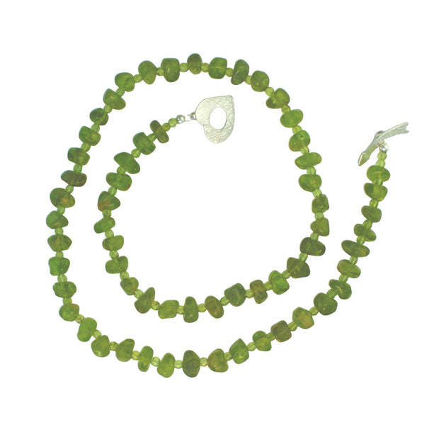 Pele's Tears Peridot Nugget Necklace