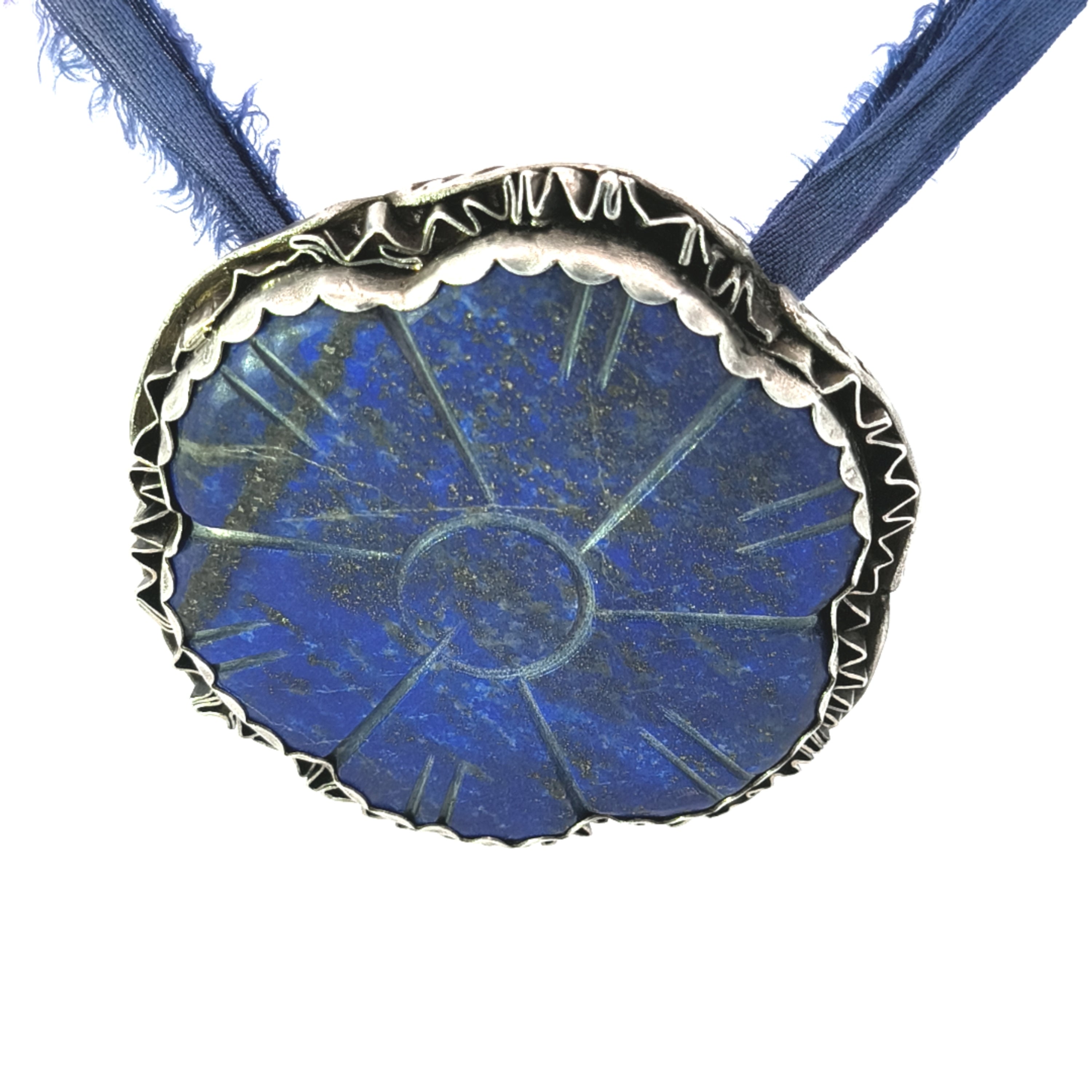 FS Lapis Lazuli Flower Pendant