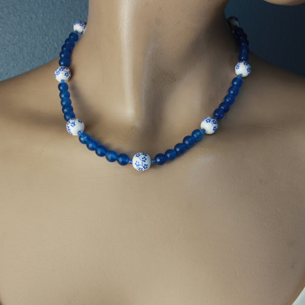 Blissful Blue Chrysoprase Necklace