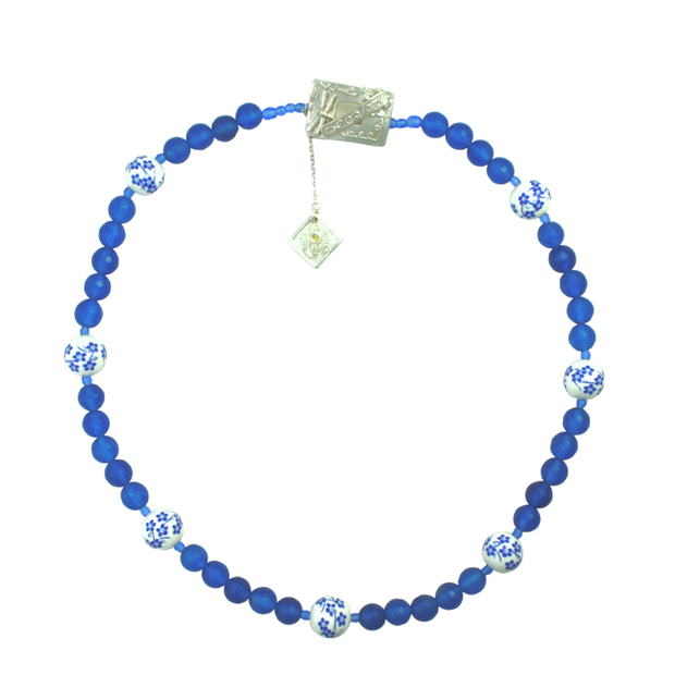 Blissful Blue Chrysoprase Necklace