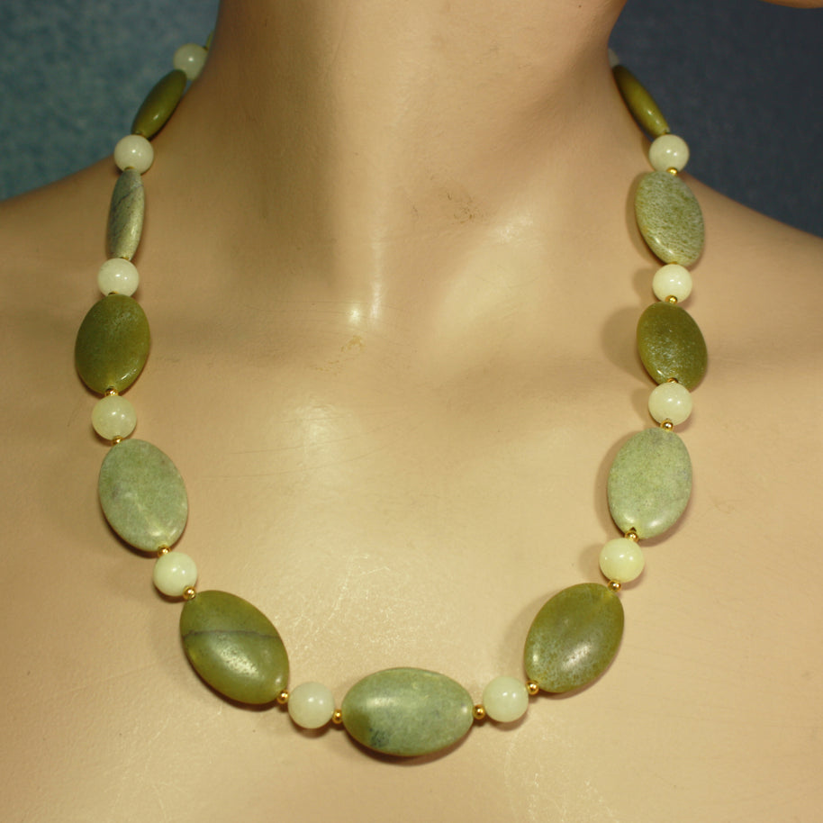 Desert Sage Serpentine Necklace