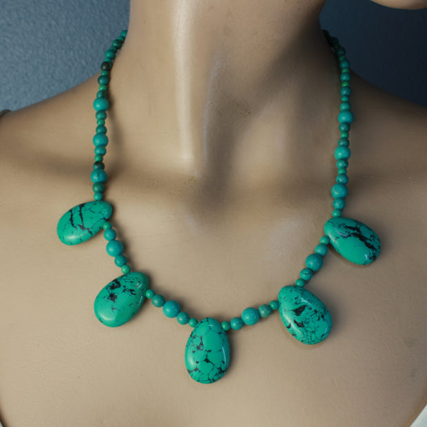 Turquoise Quintet Necklace