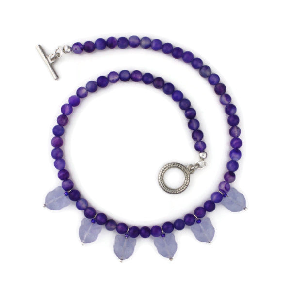 Violet Amethyst Kitty-Cat Necklace