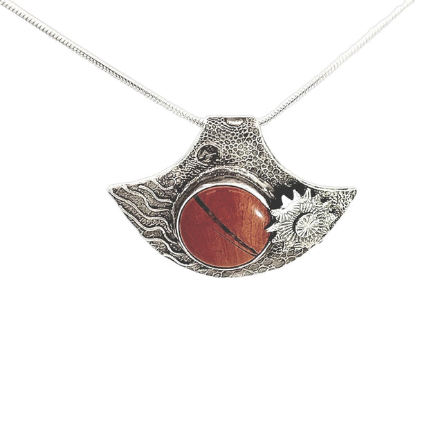 FS Red Jasper Total Eclipse Pendant