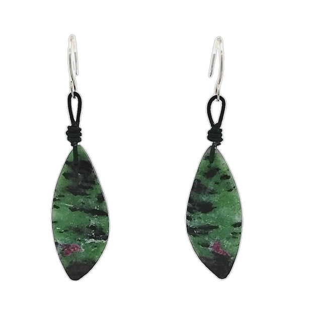 Ruby in Zoisite 2 Earrings