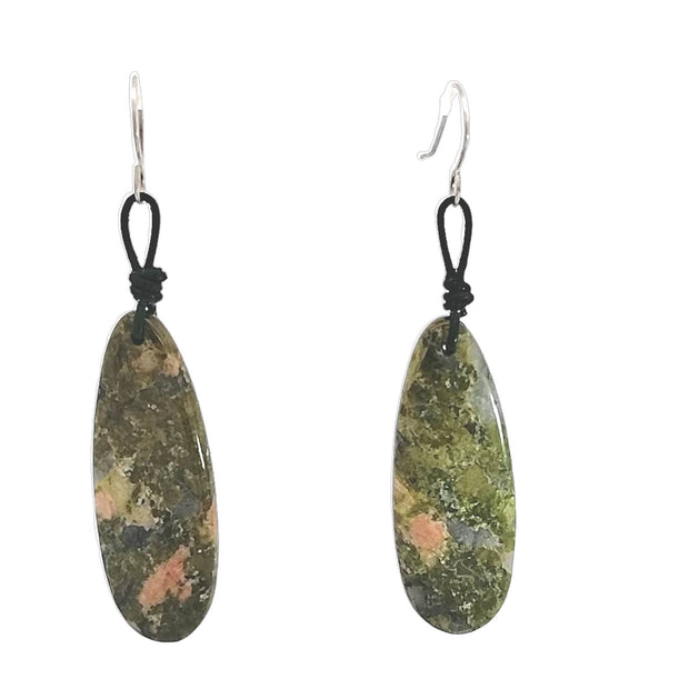 Unakite Drop Earrings