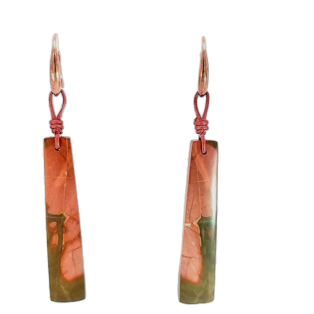 Red Creek Jasper A Drop Earrings