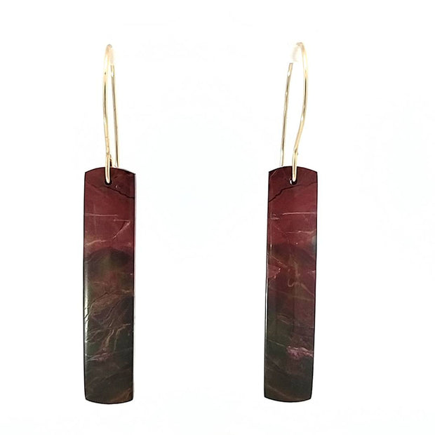 Red Creek Jasper C Drop Earrings