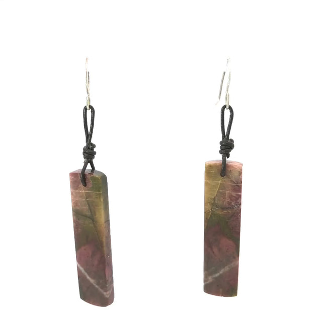 Red Creek Jasper D Drop Earrings