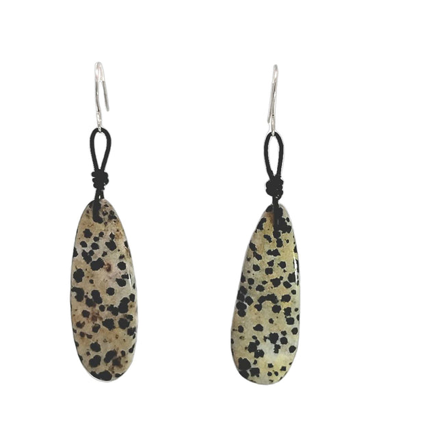 Dalmatian Jasper Drop Earrings