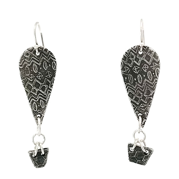 FS Hot Air Balloon with Basket Earrings