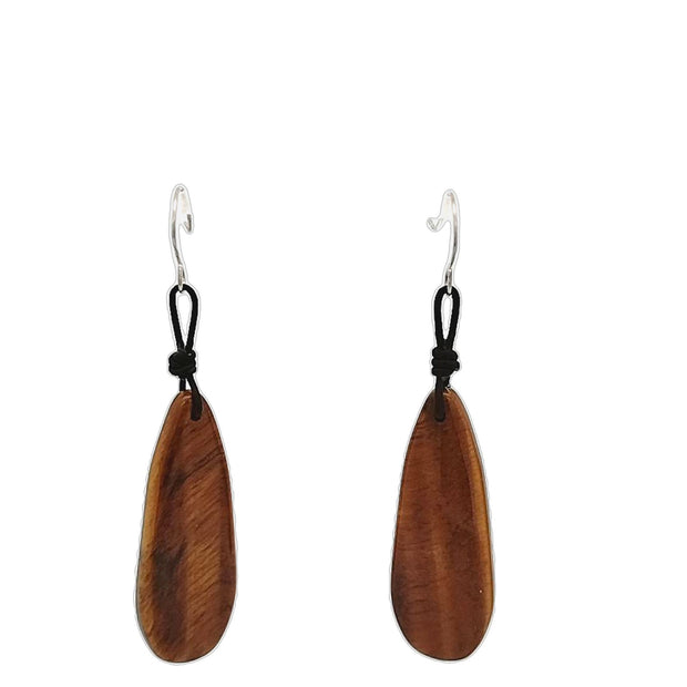 Tiger Eye Drop A Earrings
