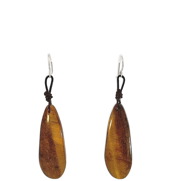 Tiger Eye Drop B Earrings B
