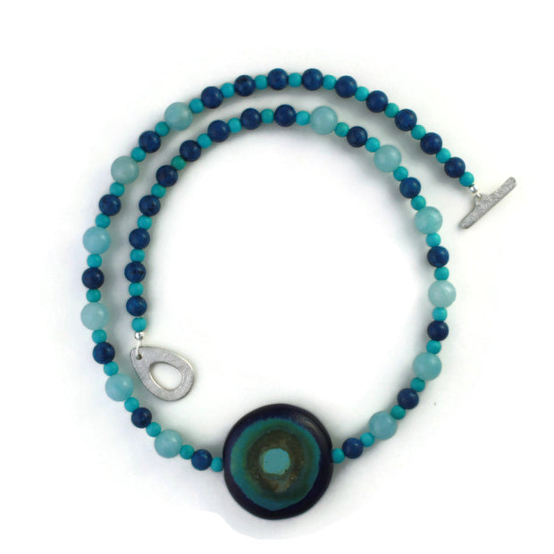 Kazuri Concentric Circle Necklace