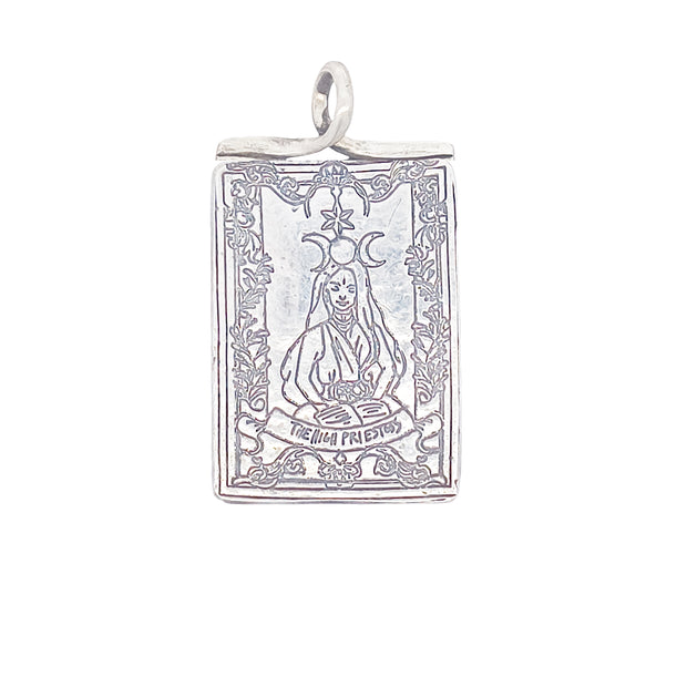 FS Tarot Card 02 High Priestess Pendant (Made to order)