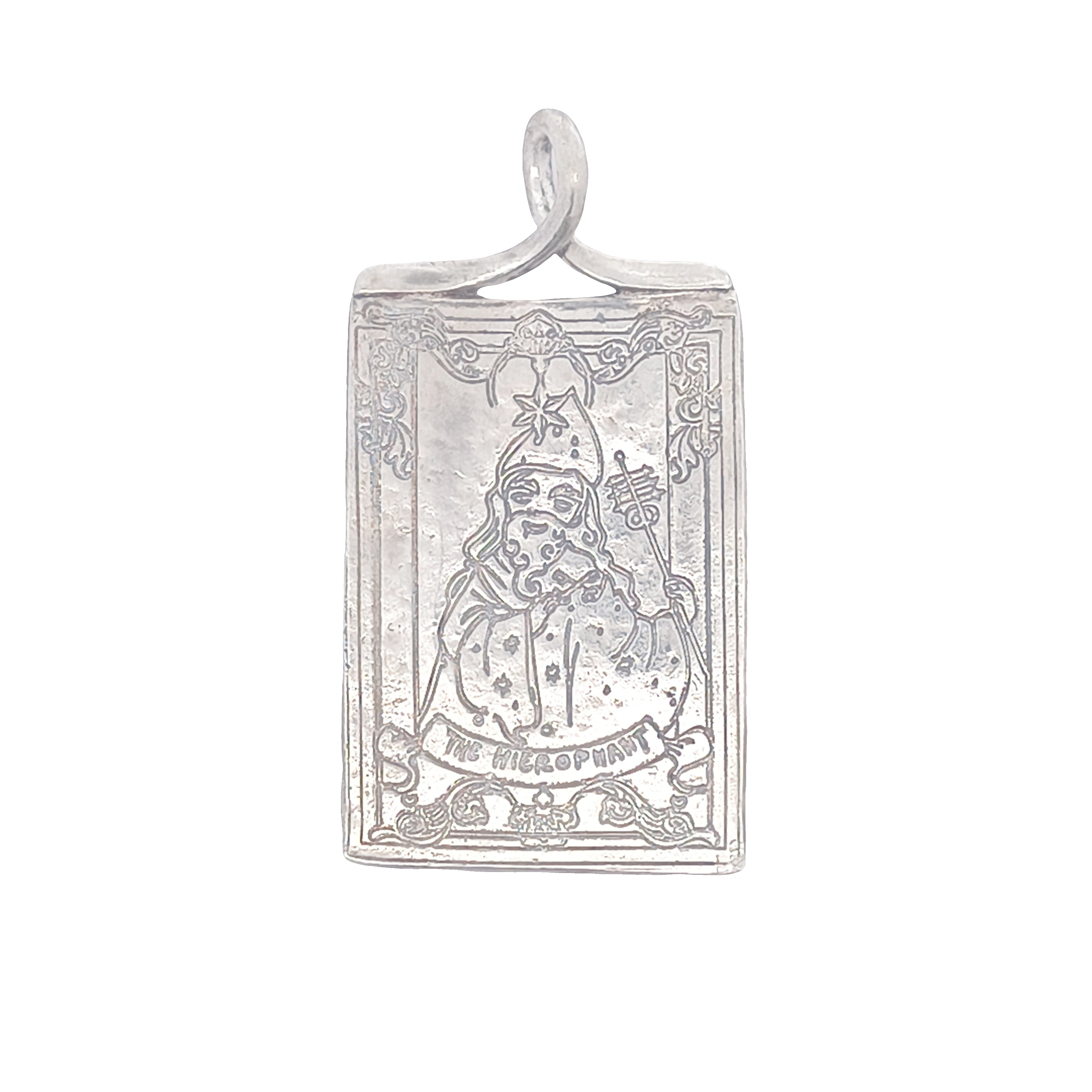 FS Tarot Card 05 The Hierophant Pendant (Made to order)