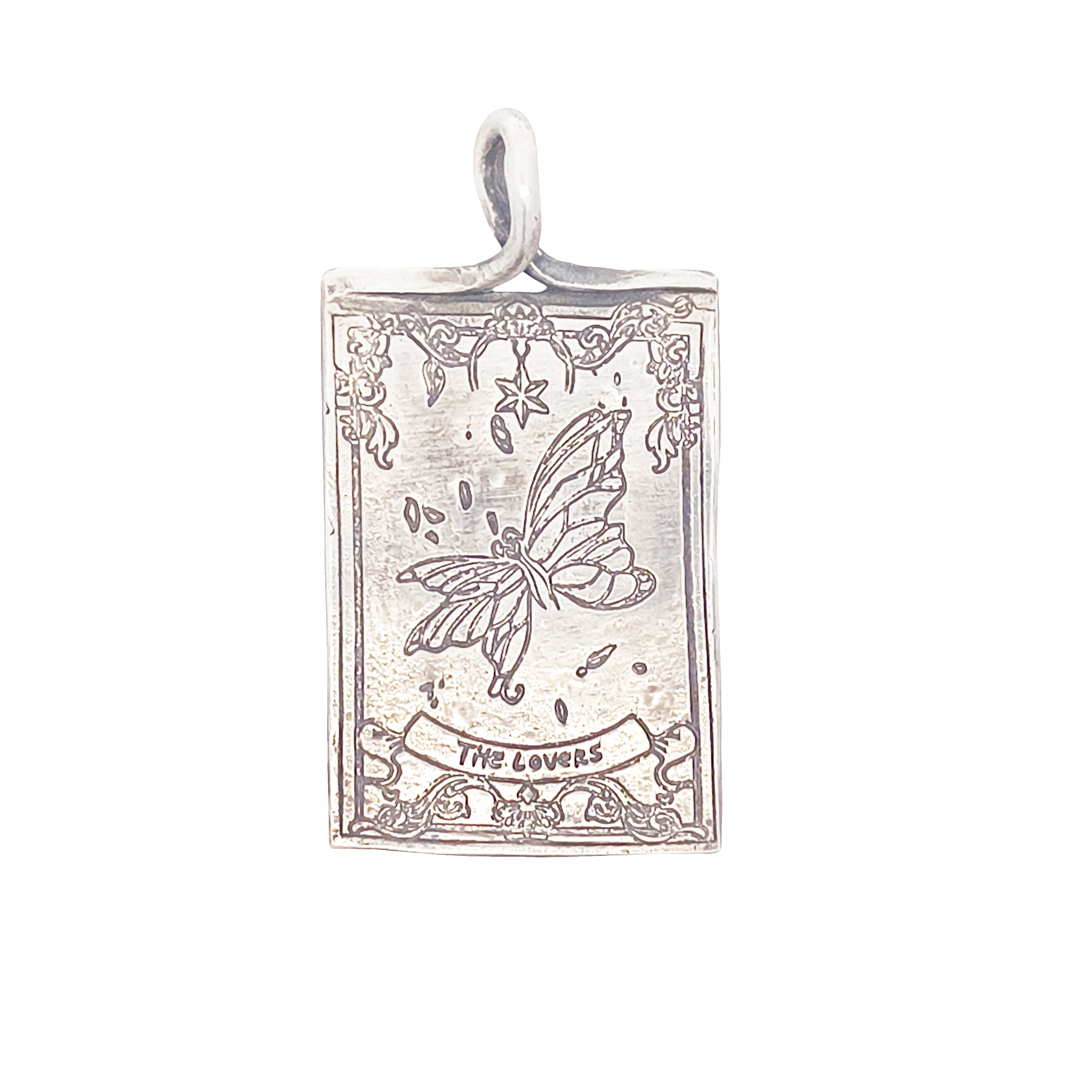 FS Tarot Card 06 The Lovers Pendant (Made to order)