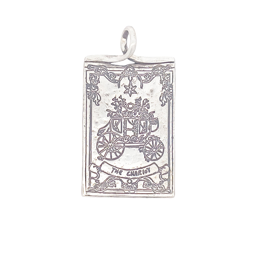 FS Tarot Card 07 The Chariot Pendant (Made to order)
