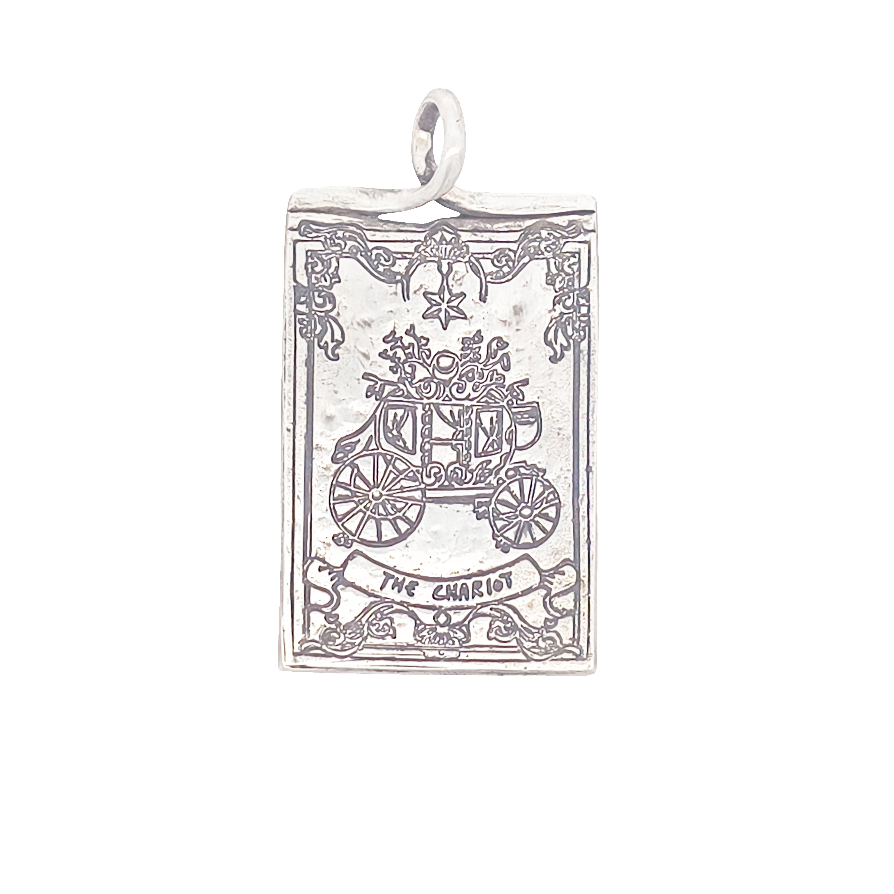 FS Tarot Card 07 The Chariot Pendant (Made to order)