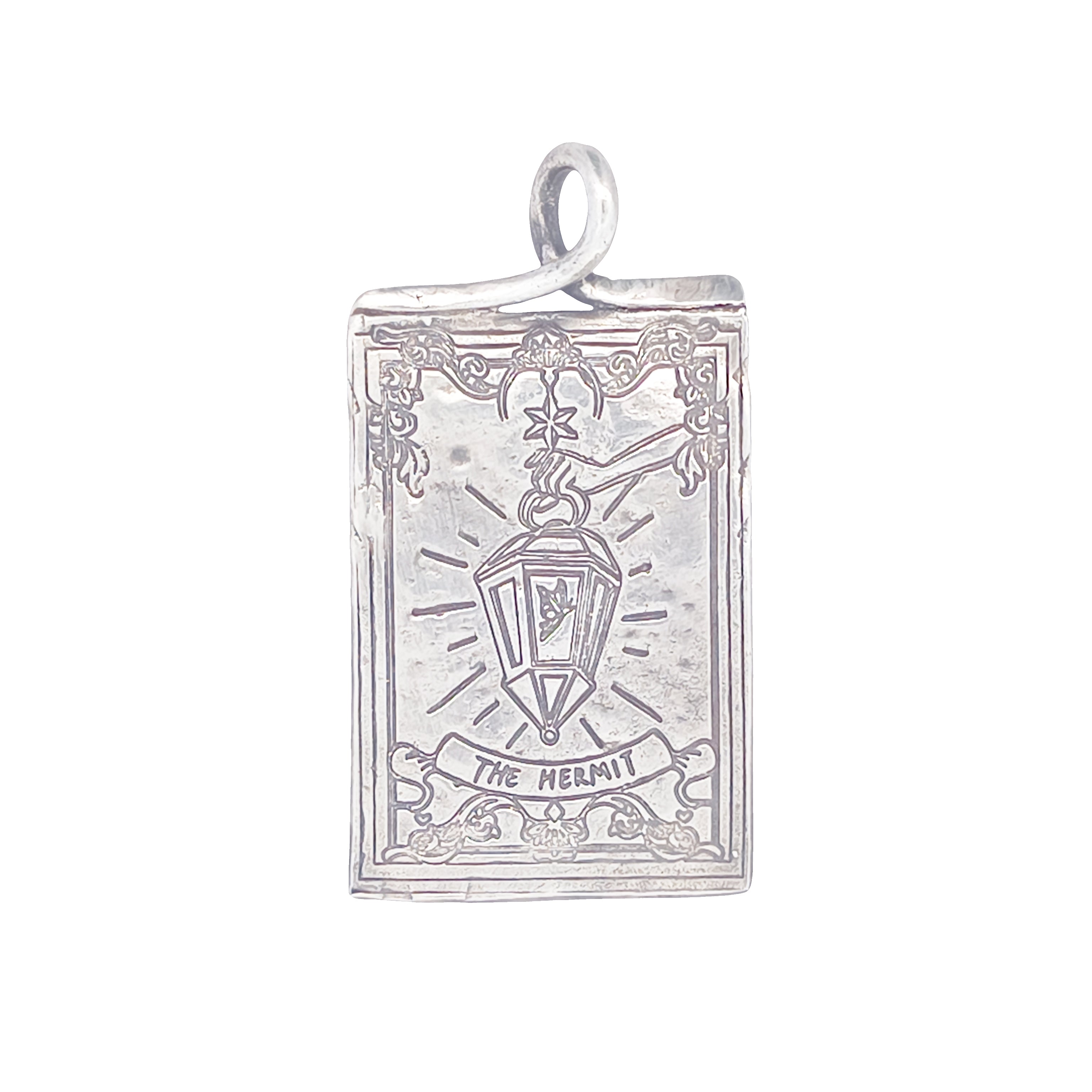 FS Tarot Card 09 The Hermit Pendant (Made to order)