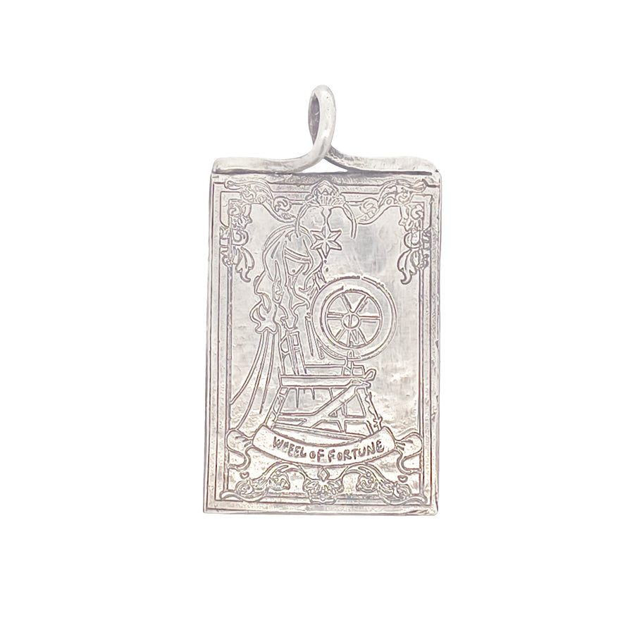 FS Tarot Card 10 Wheel Of Fortune Pendant (Made to order)