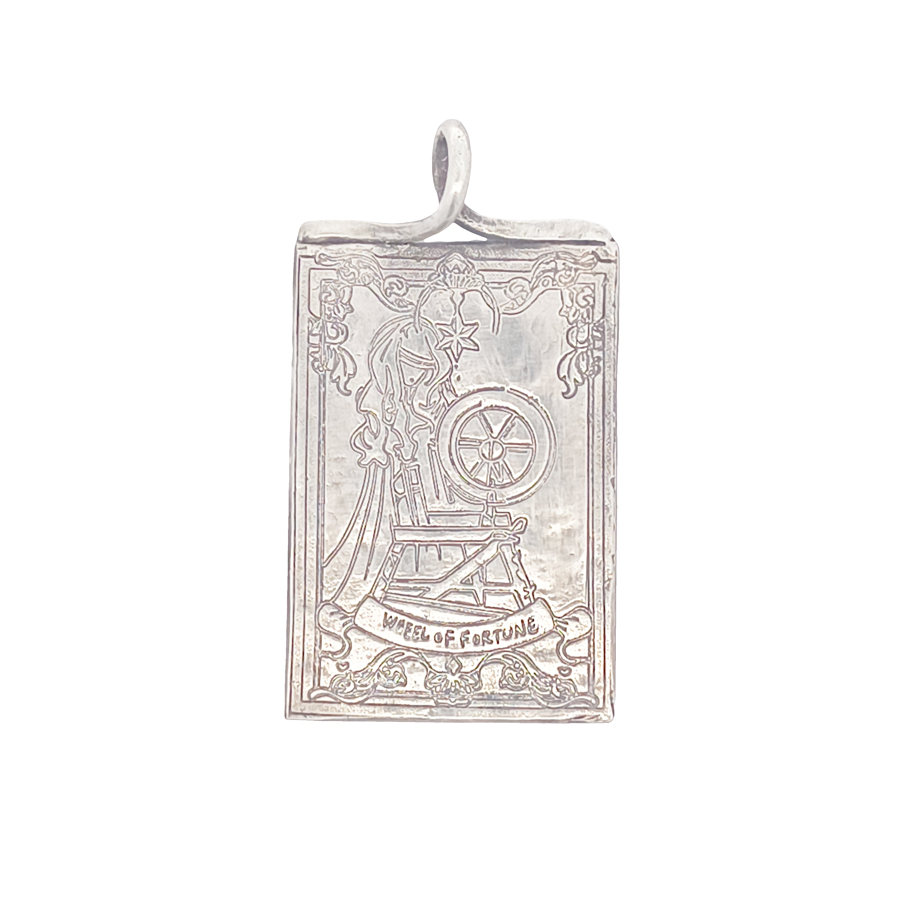 FS Tarot Card 10 Wheel Of Fortune Pendant (Made to order)