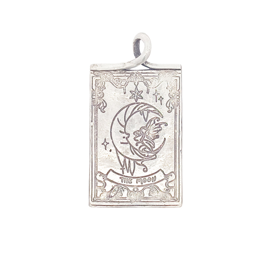 FS Tarot Card 18 The Moon Pendant (Made to order)