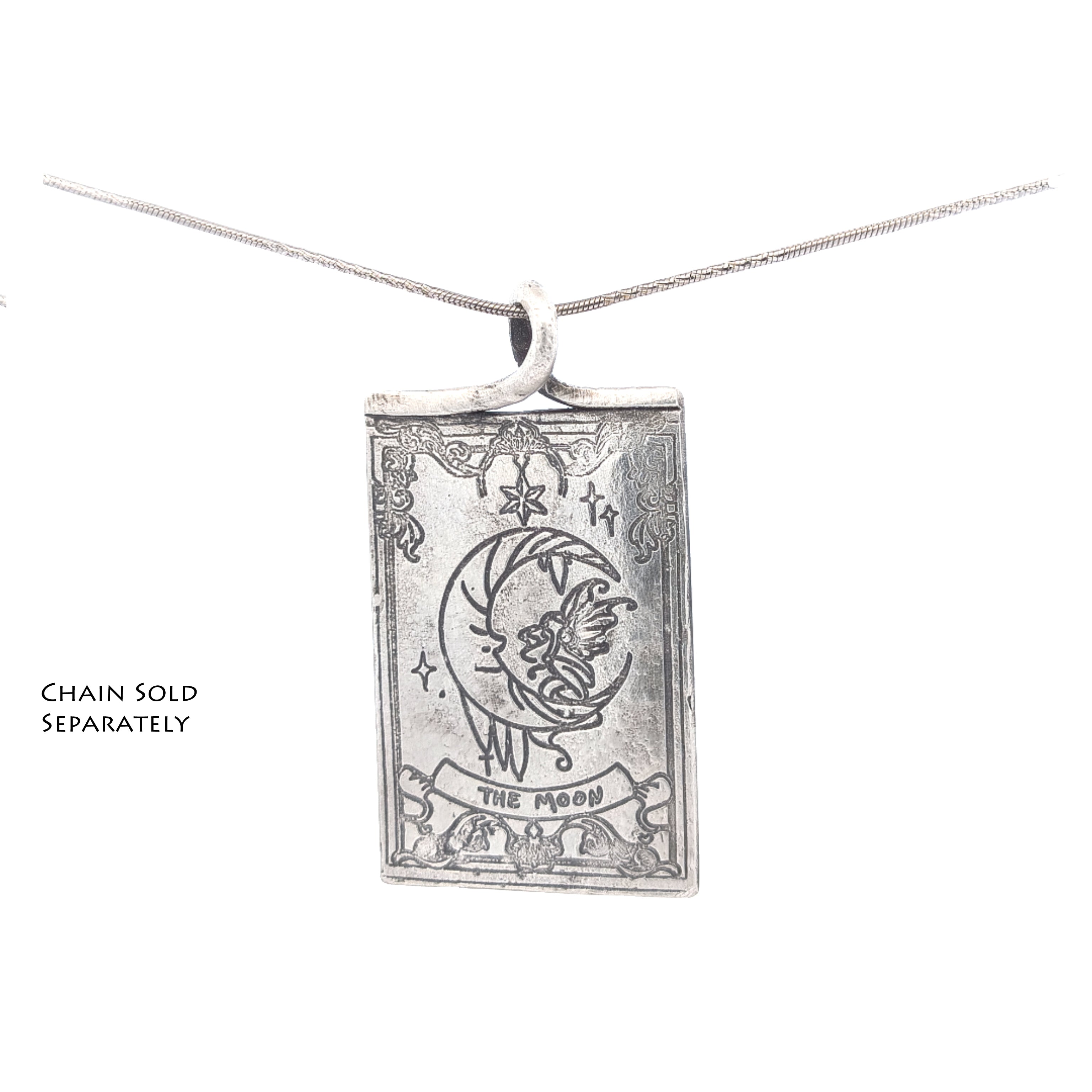 FS Tarot Card 16 The Tower Pendant (Made to order)