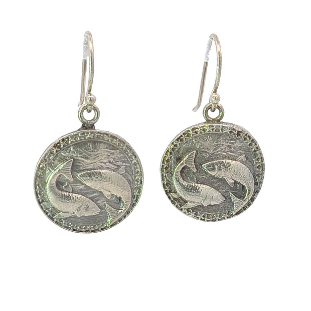 FS Zodiac Sign Pisces Dangle Earrings (Made to order)