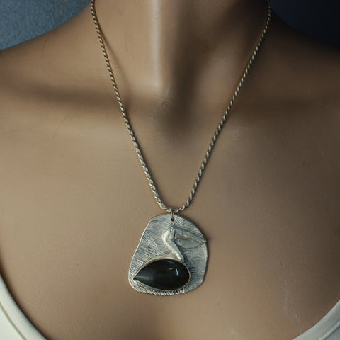 FS Labradorite Pelican Pendant