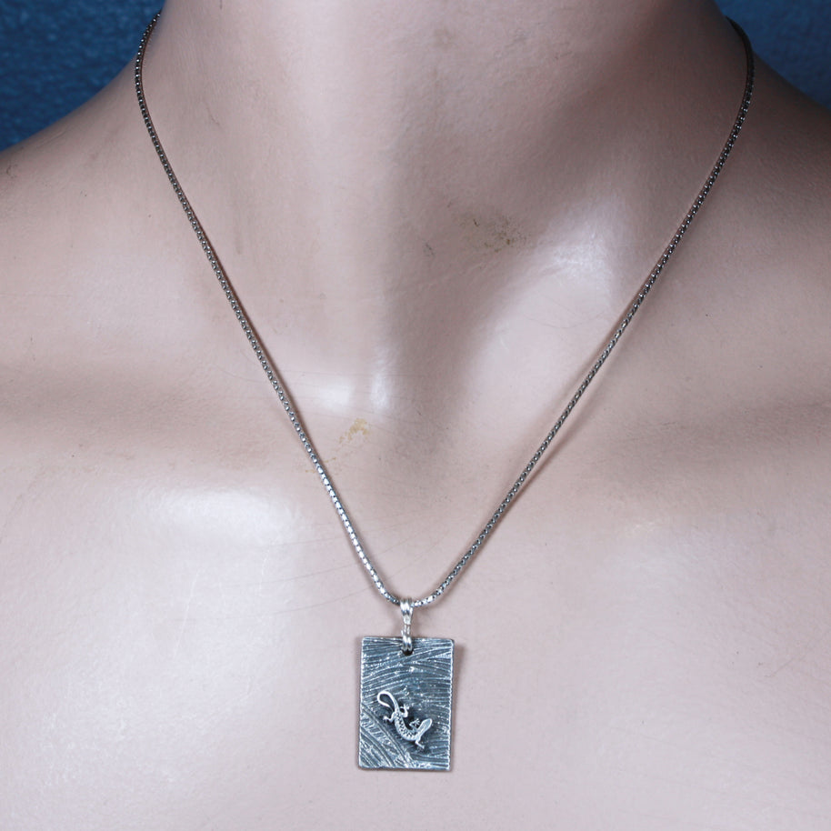 FS Lizard in the Grass Pendant
