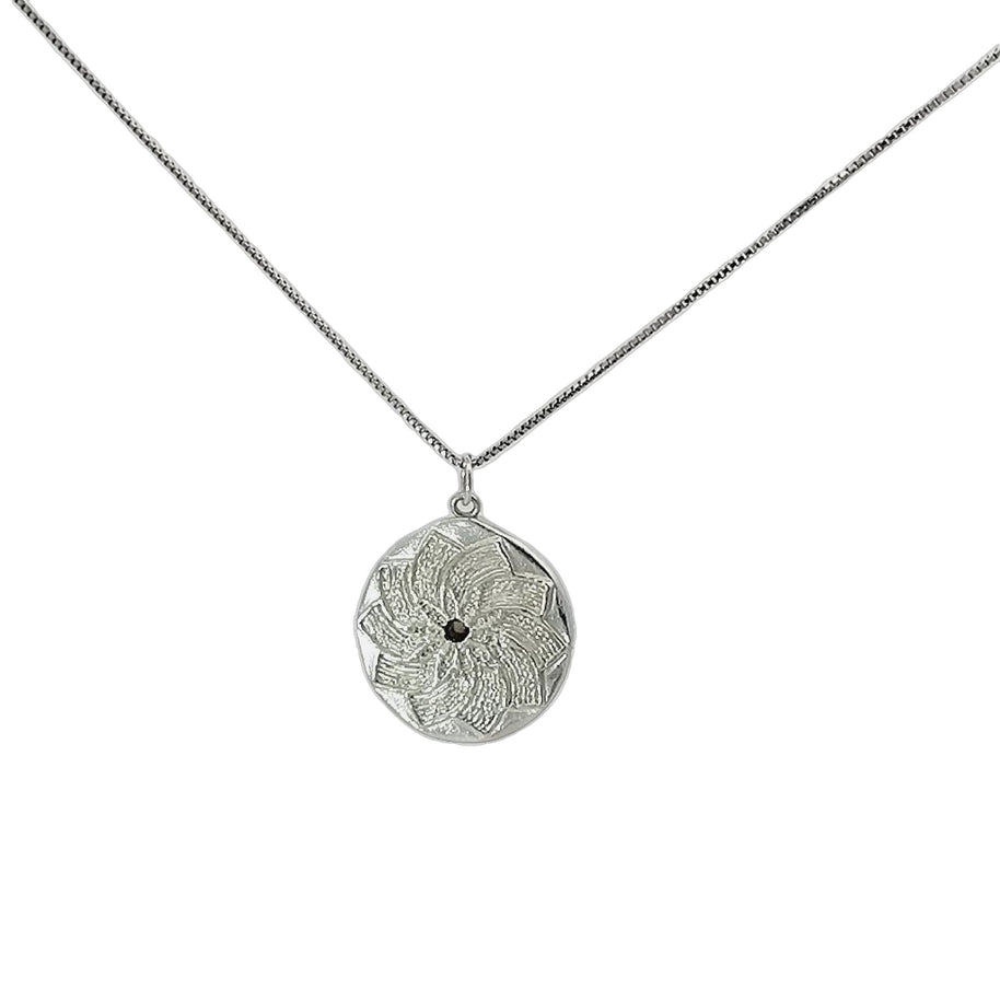 FS Mandala CZ Flower Pendant Large