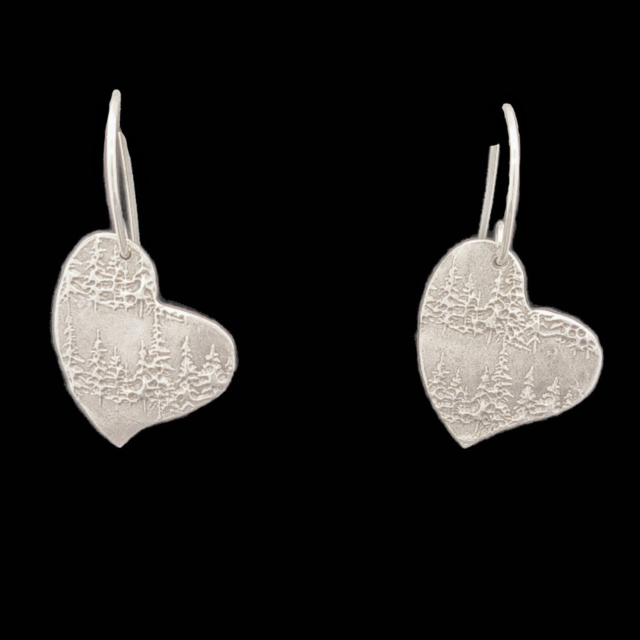 FS Trees in Heart Earrings