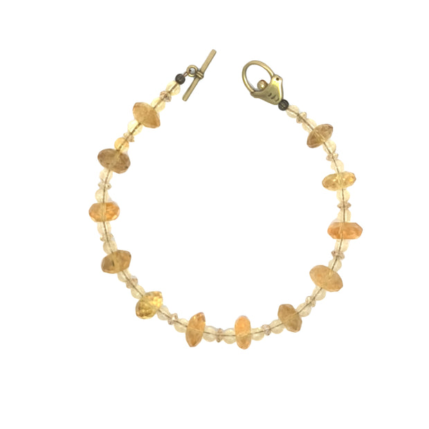 Faceted Citrine Bracelet (8.75 inches)