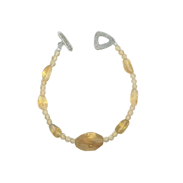 Citrine Nugget Bracelet (8.25 inches)