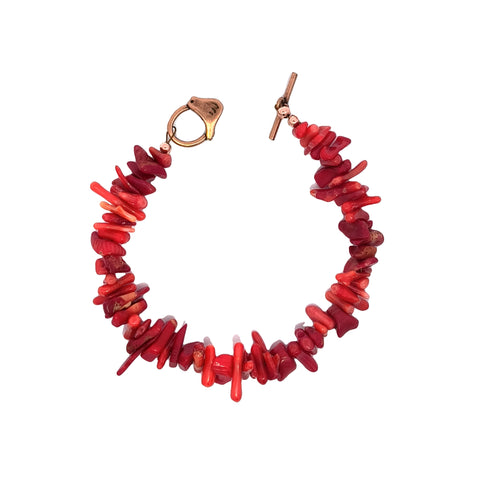 Coral Bits Bracelet (7.5 inches)