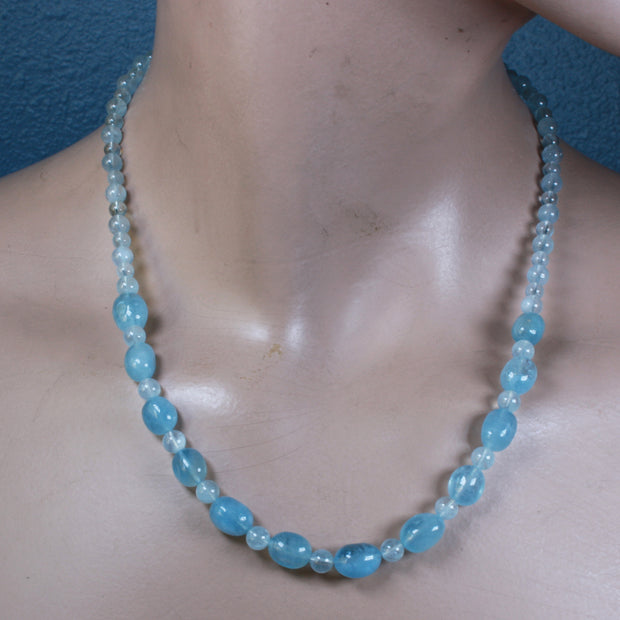 Aquamarine Nugget Necklace