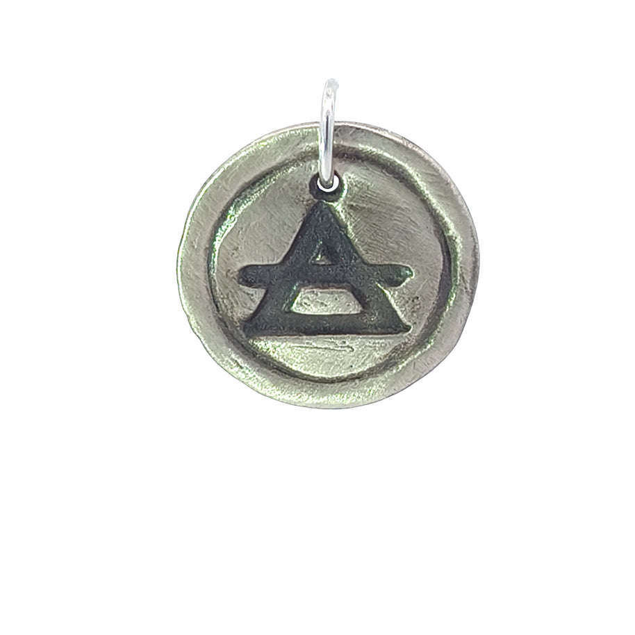 FS  Aquarius - Air - Zodiac 2-sided Charm (Made to order)