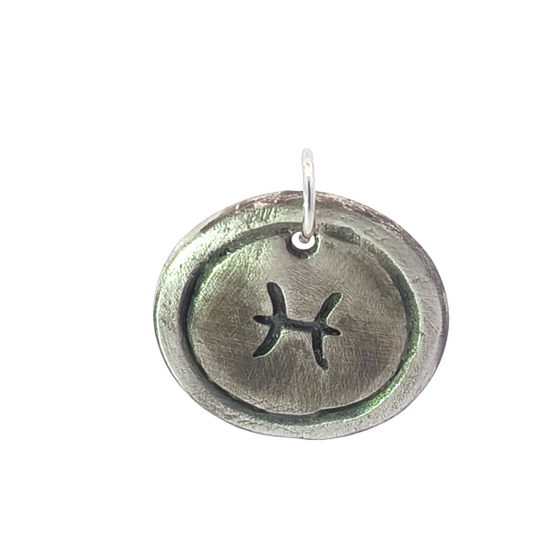 FS Pisces - Water - Zodiac 2-sided Charm (Made to order)