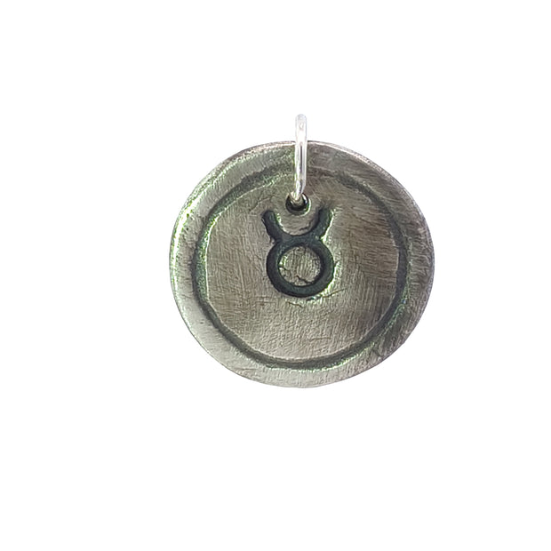 FS Taurus - Earth - Zodiac 2-sided Charm (Made to order)