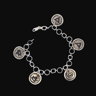 FS Five-Element Bracelet - 2-sided Charm Bracelet with Lobster Clasp