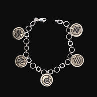 FS Five-Element Bracelet - 2-sided Charm Bracelet with Lobster Clasp