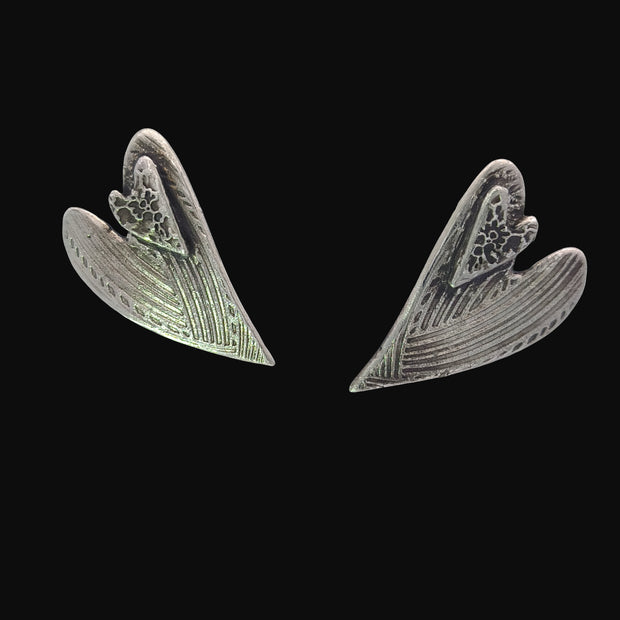 FS Mother And Child Heart Post Earrings